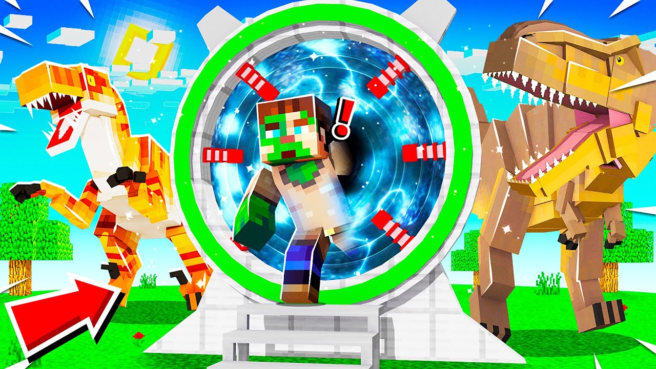 Я СОВЕРШИЛ ПУТЕШЕСТВИЕ ВО ВРЕМЕНИ В МИР ЮРСКОГО ПЕРИОДА в MINECRAFT!