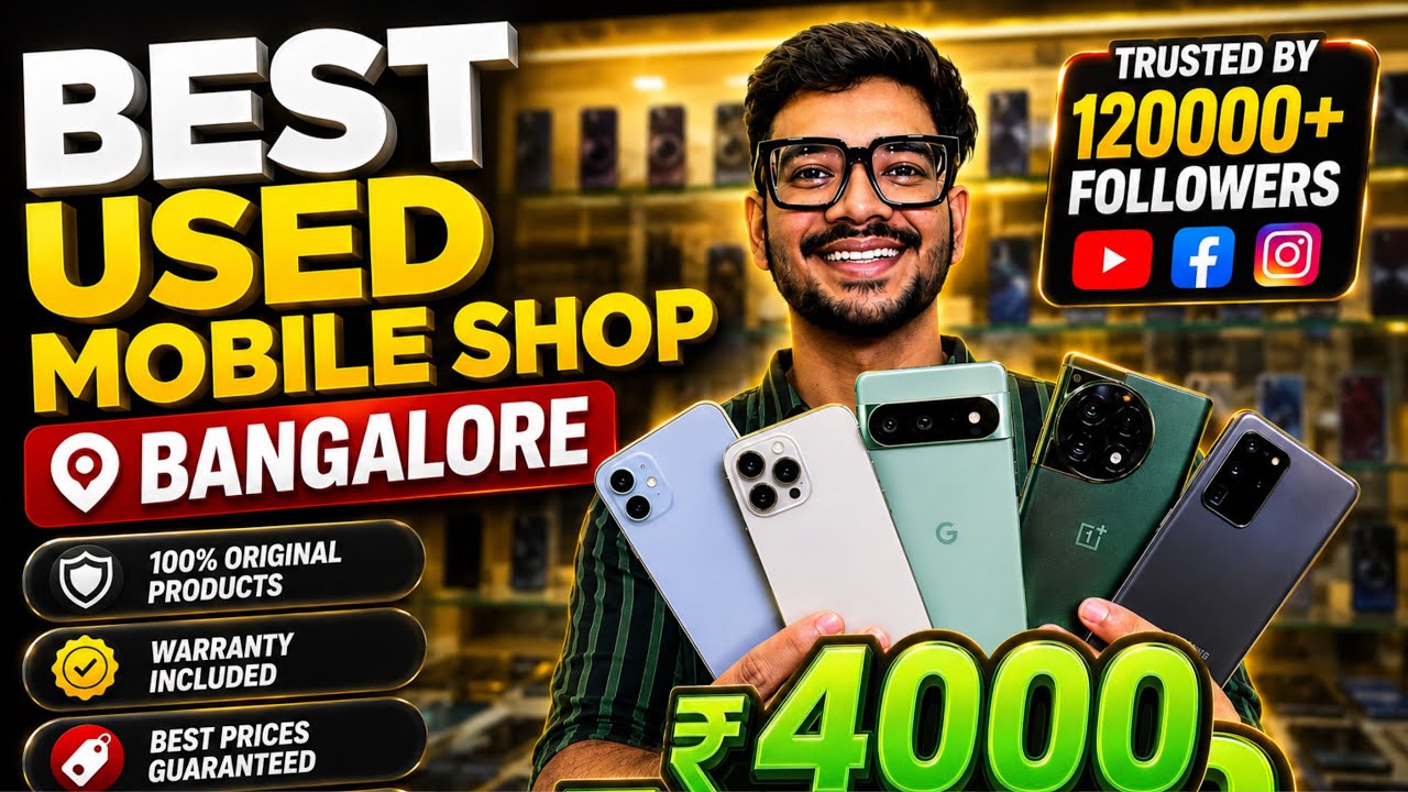 Only ₹.4000🔥 Best Used Mobile Shop in Bangalore 
