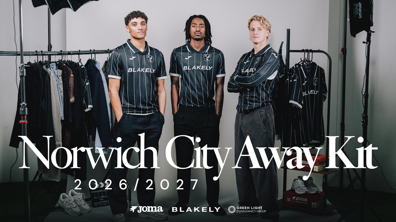 Твой выход, Париж 📸 🎬 | Выездная форма Norwich City 2026/27 🖤