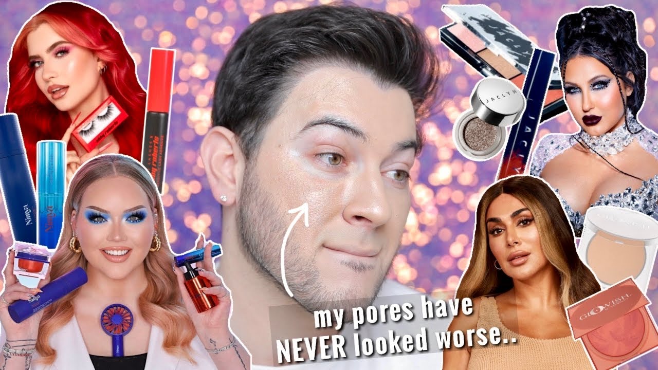 Testing Viral NEW Influencer Makeup! Worth the hype? NIMYA, Jaclyn Cosmetics, etc.