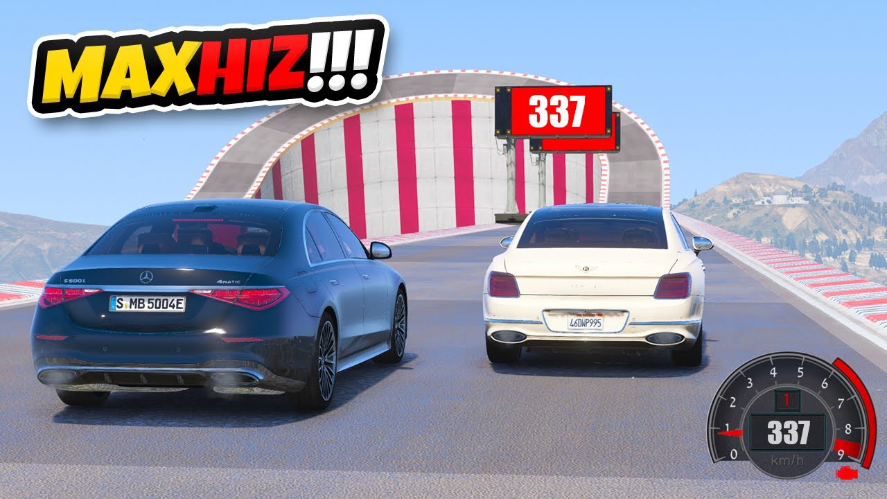 Lüks Sedan Arabalar Max Hız Yarışına Katılıyor - GTA 5