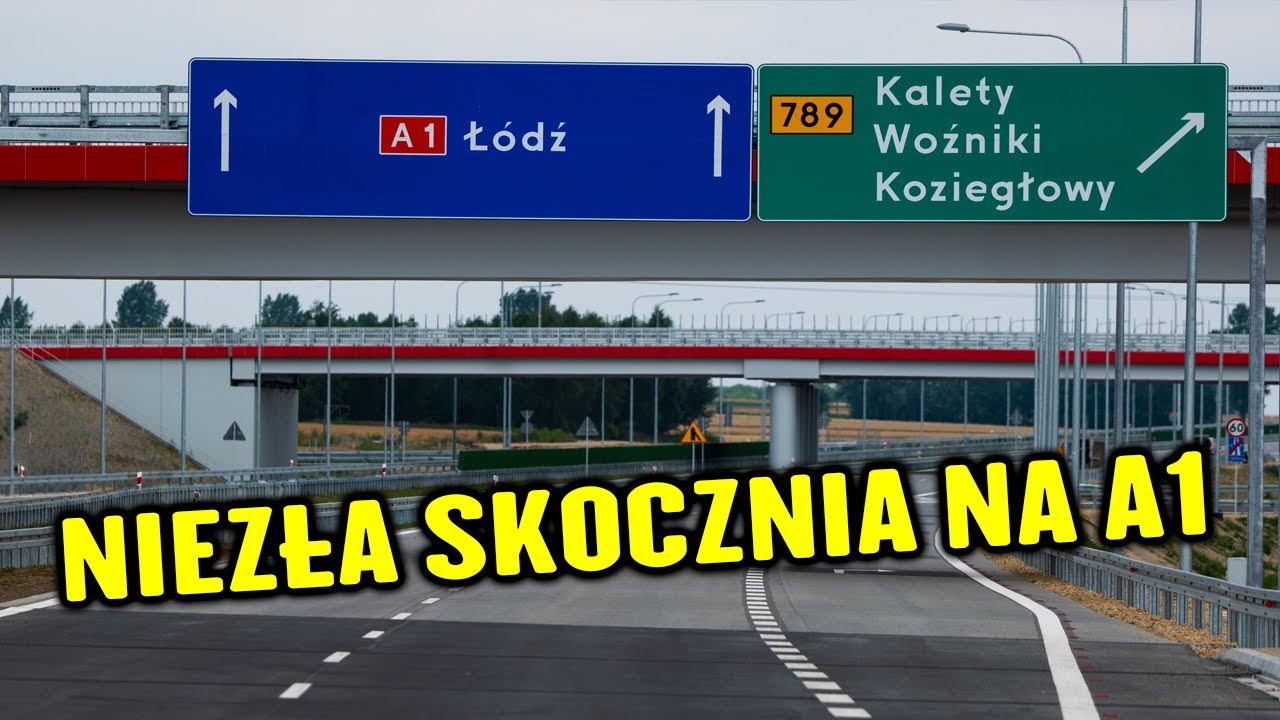 Niezły Roller Coaster na A1 między Pyrzowicami, a Piekarami Śląskimi