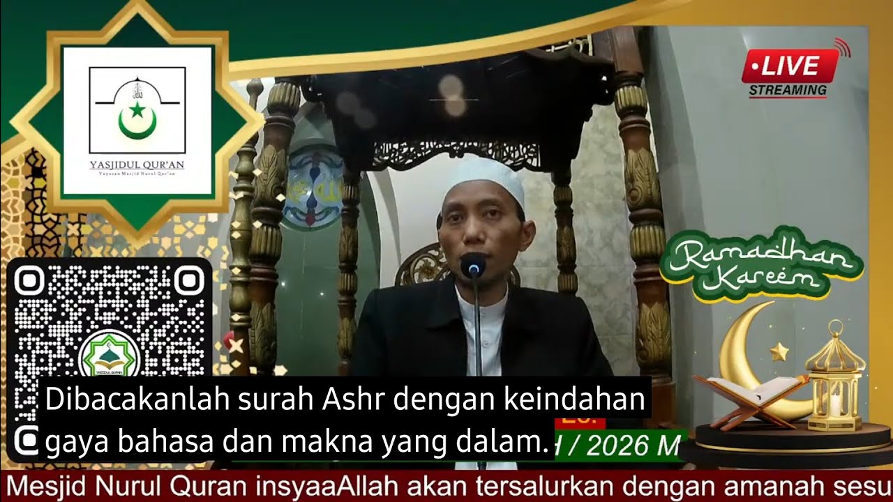 Live MNQ TV | SHALAT TARAWIH 5, 21 Februari 2026 | Andi Hasanuddin, Lc.| Mesjid Nurul Quran