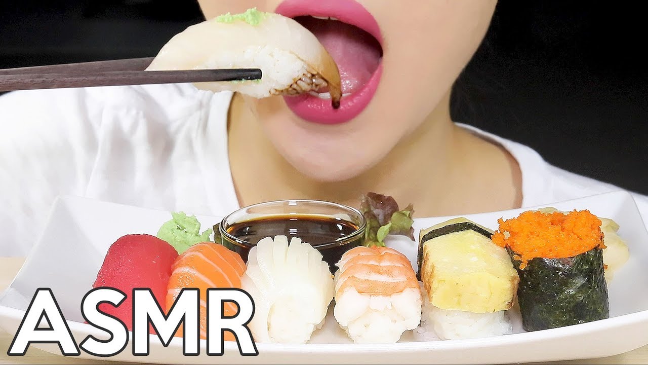ASMR 🍣SUSHI🍣 *Big Bites* 초밥 먹방🥢
