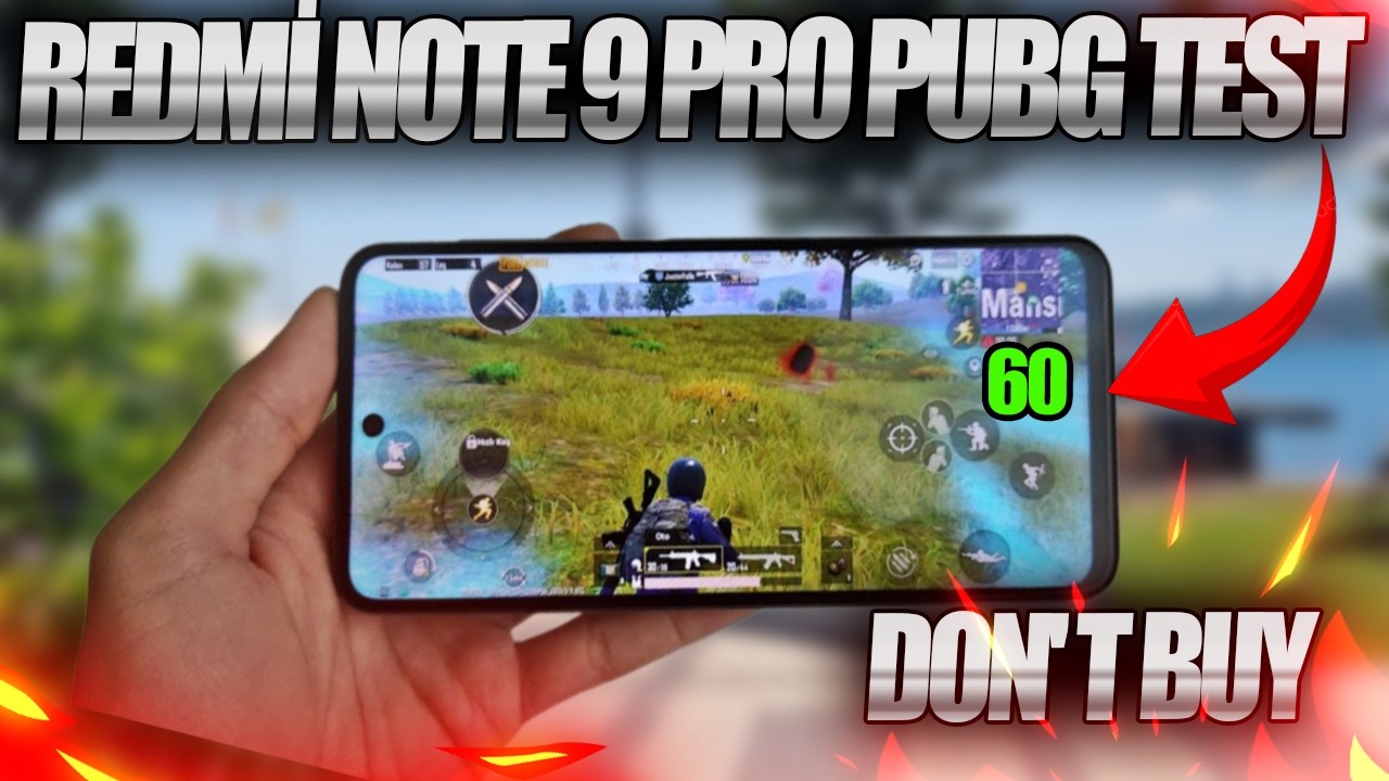 ТЕСТ REDMİ NOTE 9 PRO PUBG В 2025 ГОДУ | ТЕСТ FPS | PUBG MOBİLE