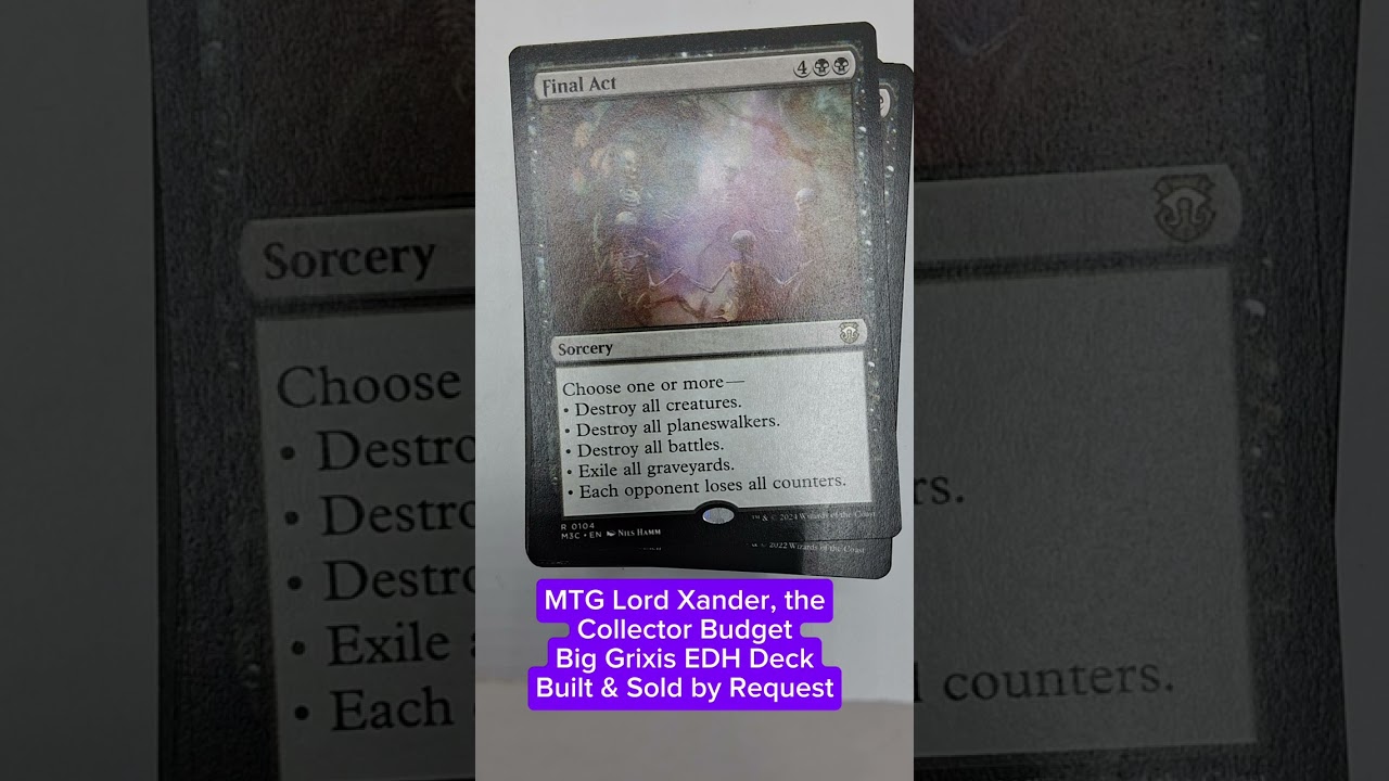 MTG Budget EDH Deck Tech: Lord Xander, the Collector Big Grixis