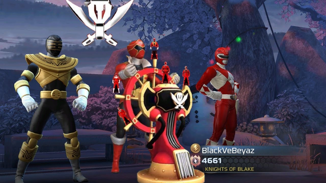 Ключ силы Троя Берроуза Супер Мегафорс Красный Рейнджер Геймплей Power Rangers Legacy Wars