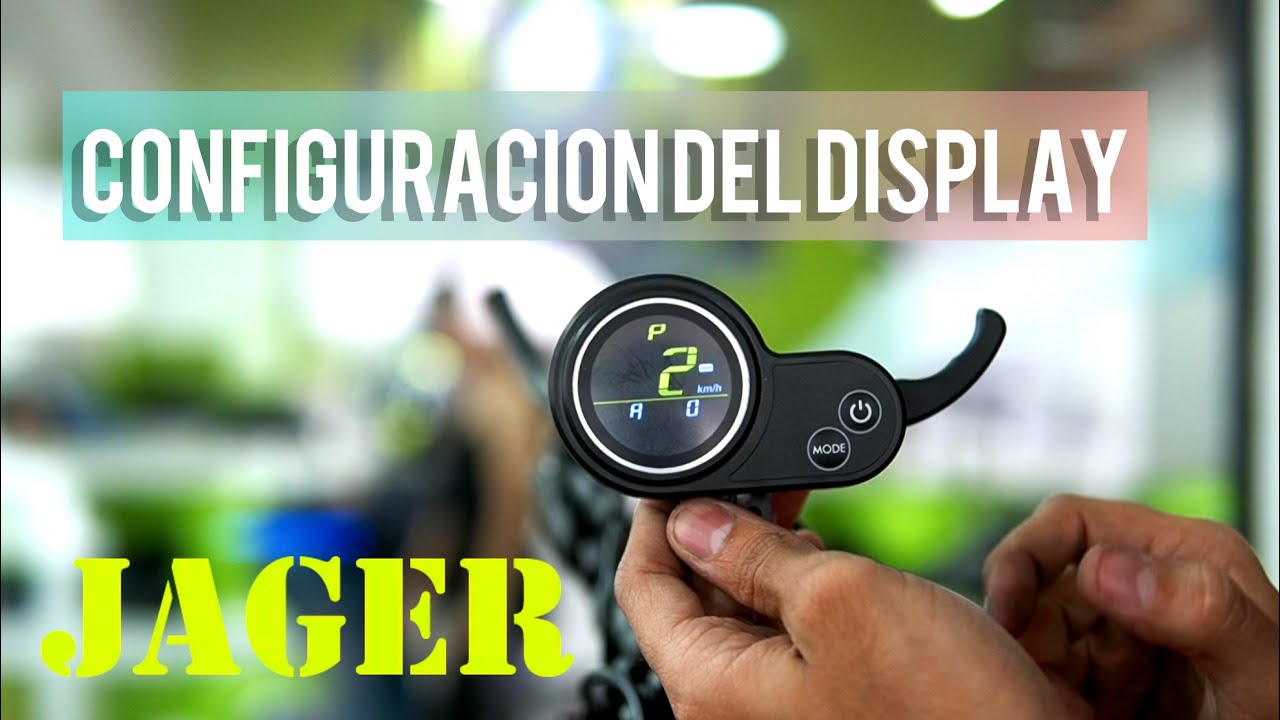 Como configurar el display de las patinetas jager