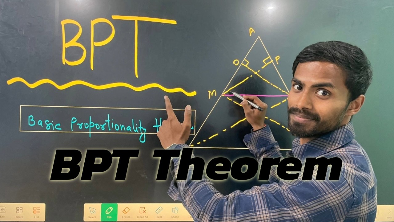 Class 10 Maths LIVE | BPT (Basic Proportionality Theorem) | Full Concept | Class 10th | Nipracademy