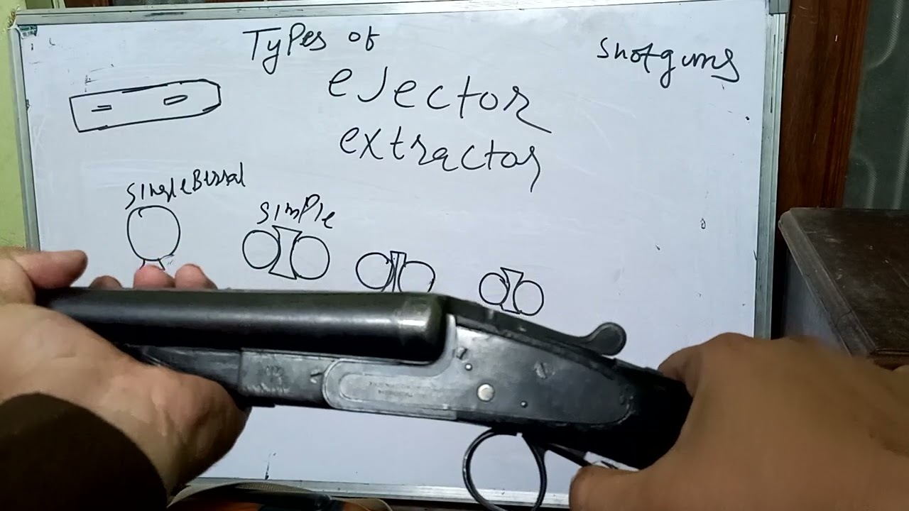 Types of single and double barrel shotgun/sxs rifle ejecter/extractor   ( Ejecter Types)