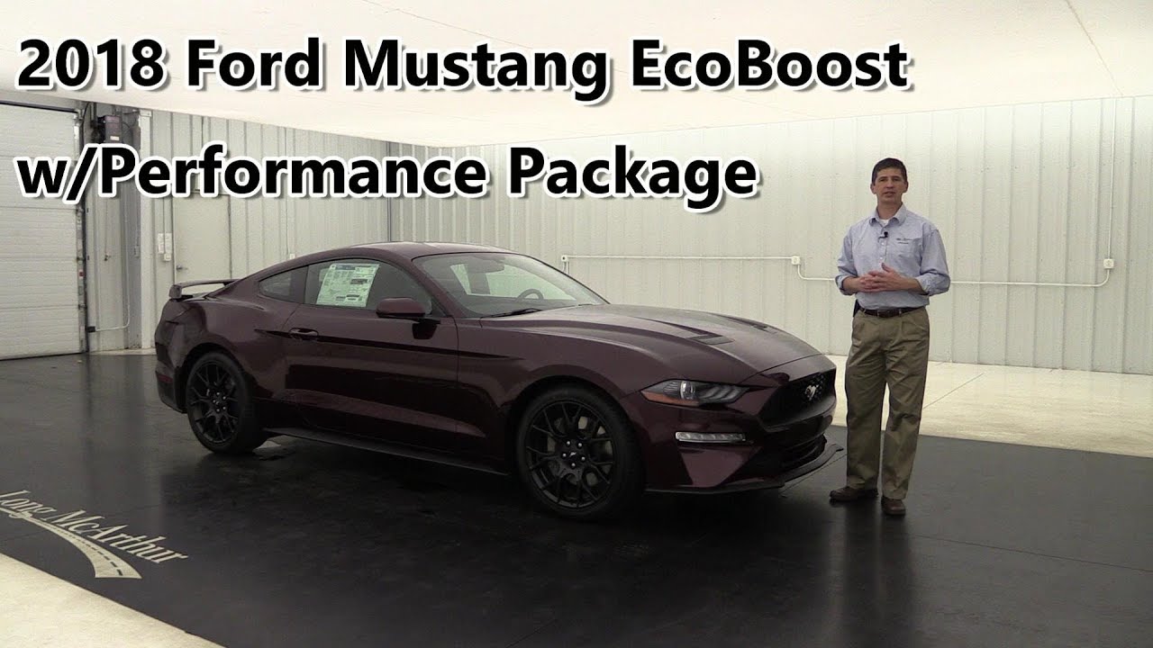 2018 FORD MUSTANG ECOBOOST WITH PERFORMANCE PACKAGE 18049