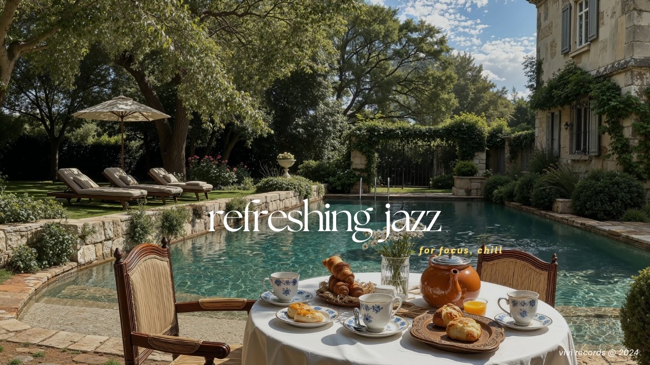 Refreshing Relaxing Jazz Music For Stress Relief | Nature Atmosphere & Faint Jazz To Focus, Work