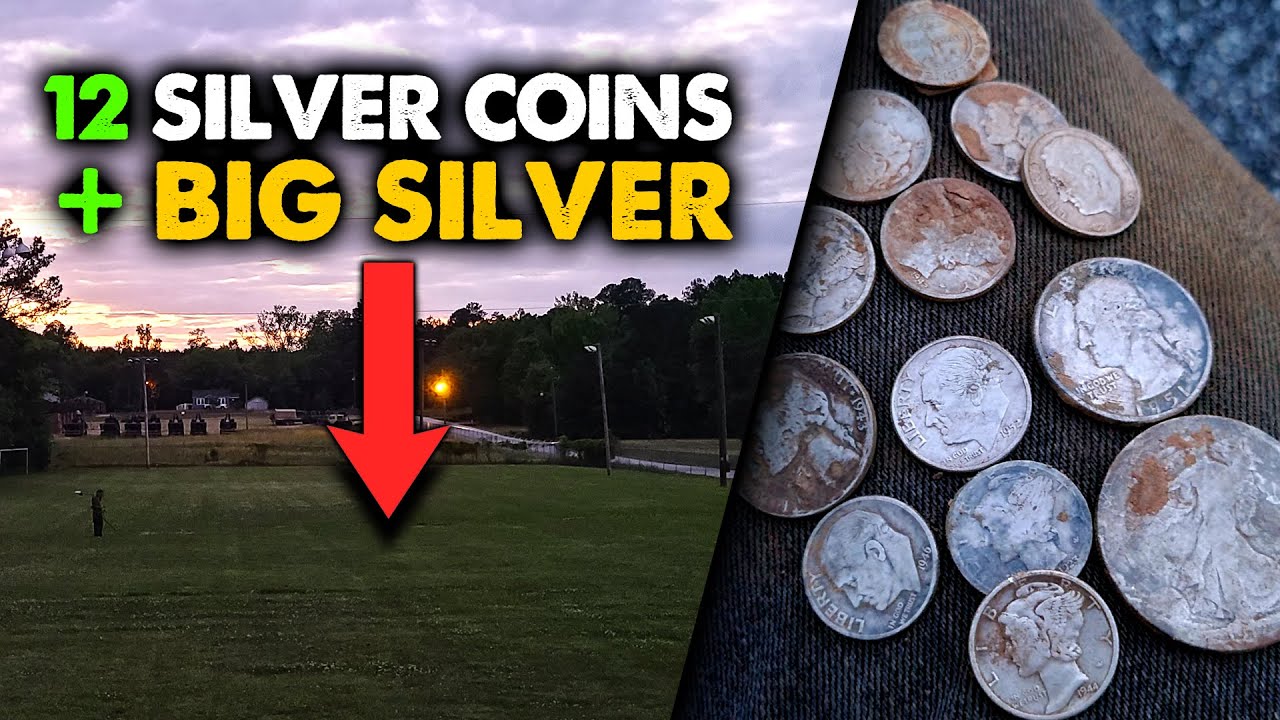 NO WAY! We Missed 12 SILVER COINS + BIG SILVER Metal Detecting ABANDONED Circus Site!