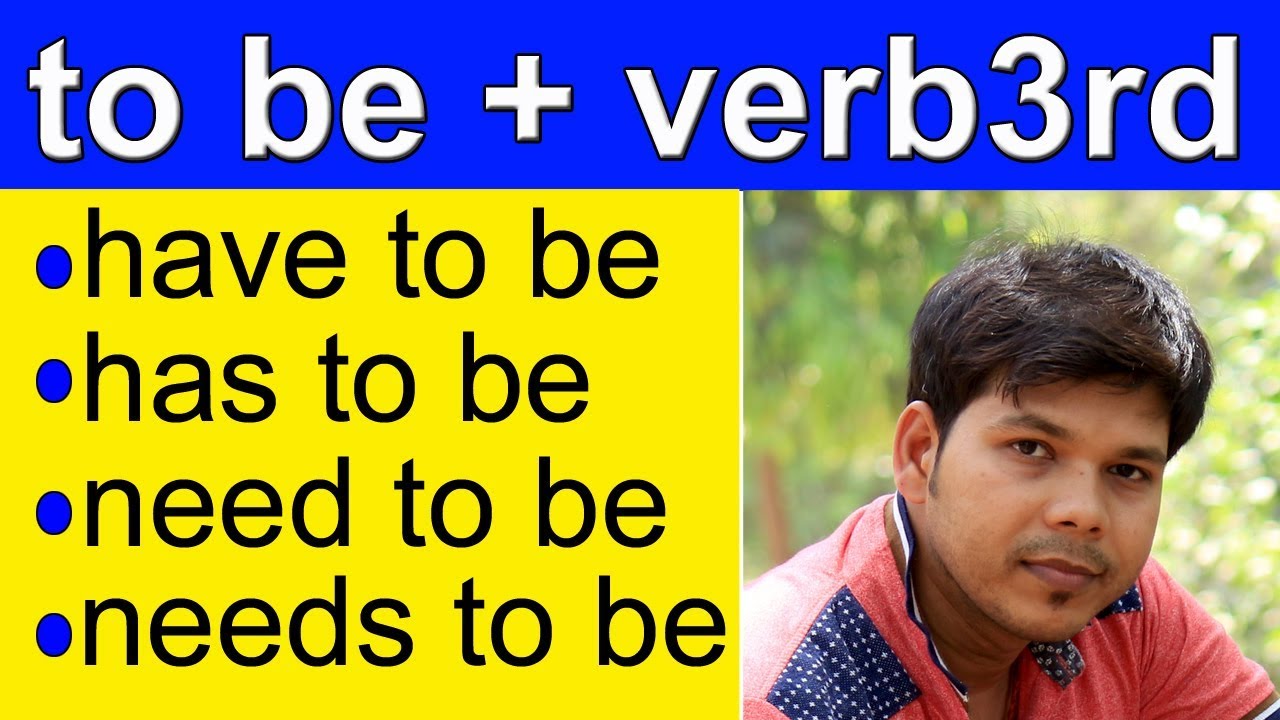 to be + v3 in ENGLISH GRAMMAR