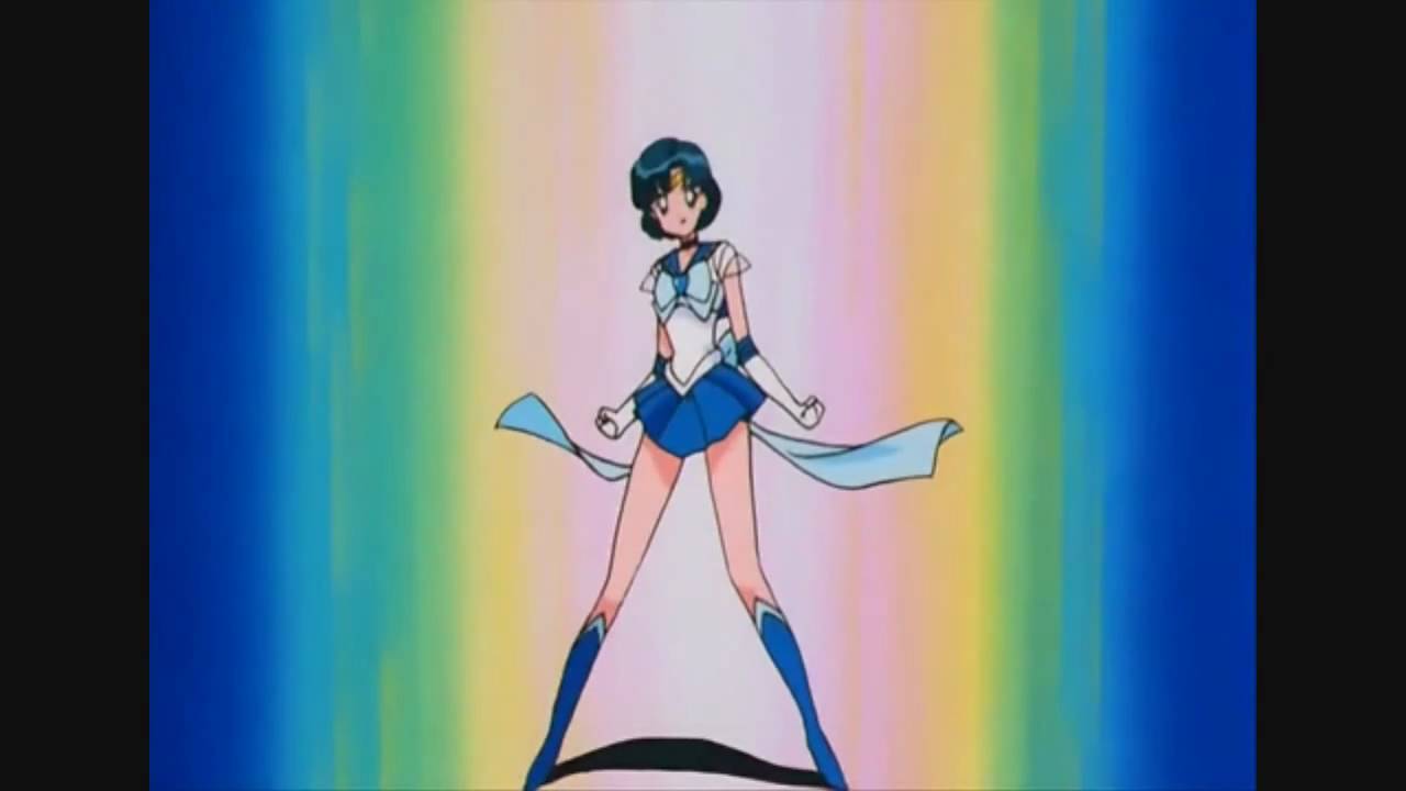 Sailor Mercury ALL Transformations and Attacks HQ / HD