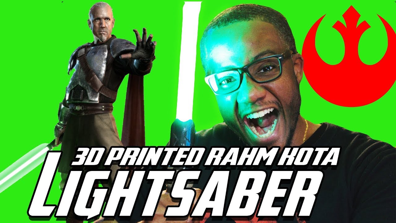 3D Printed Lightsaber (Rahm Kota)