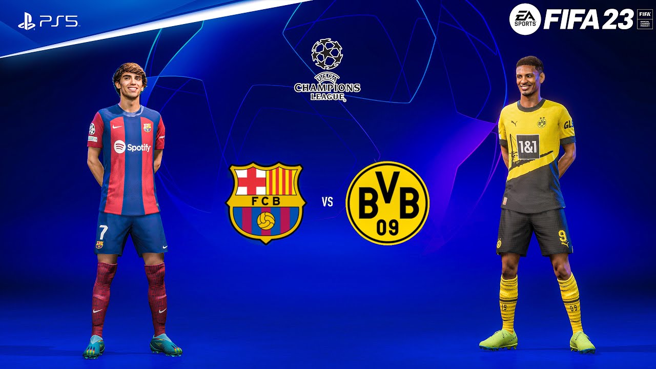 FIFA 23 - Barcelona vs Borussia Dortmund ● João Félix | UEFA Champions League | PS5™ [4K60]