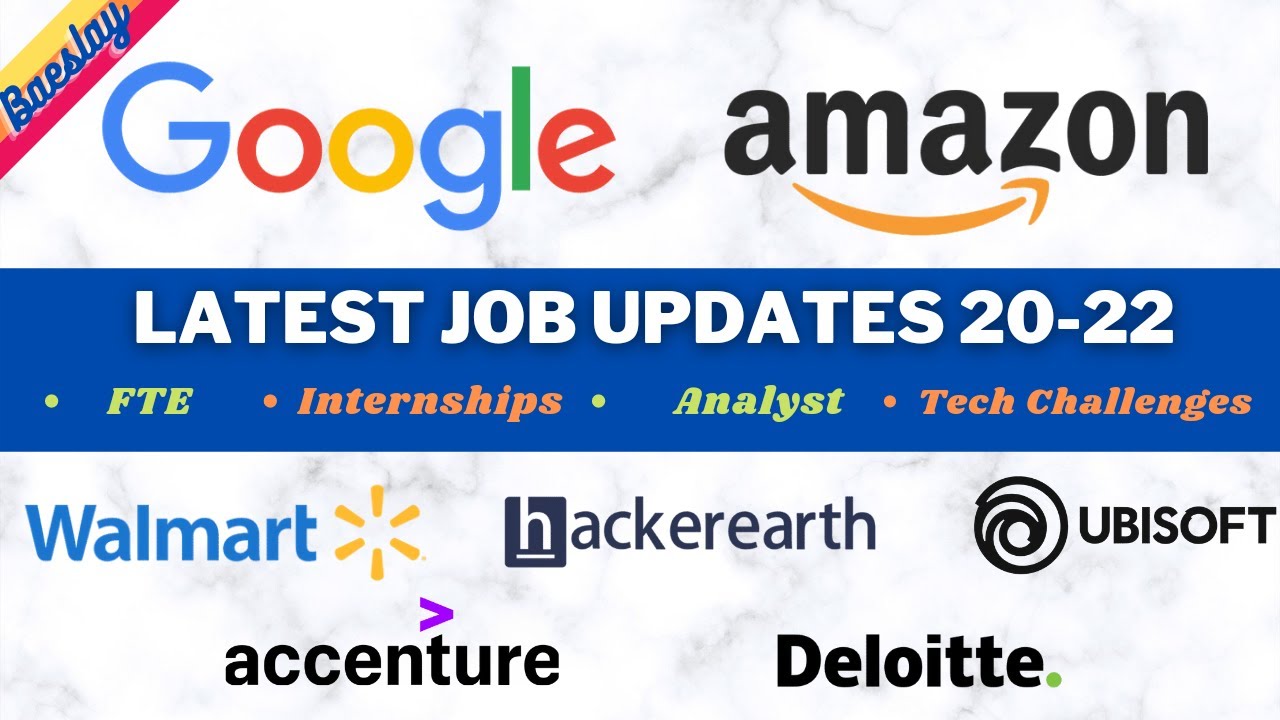 Latest Job Opportunities #1: Off-Campus | Internships | Hiring Challenges | 2020 | 2021 | 2022