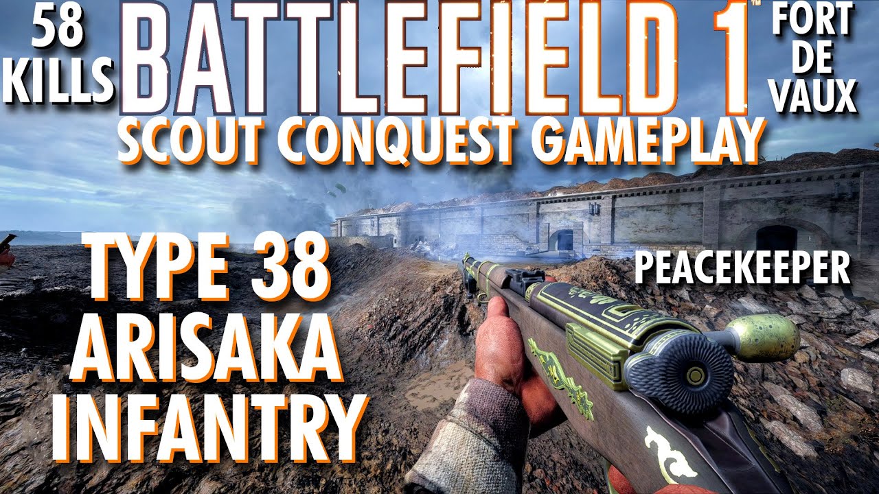 Infantry Only... Type 38 Arisaka Gameplay - Battlefield 1 Conquest No Commentary