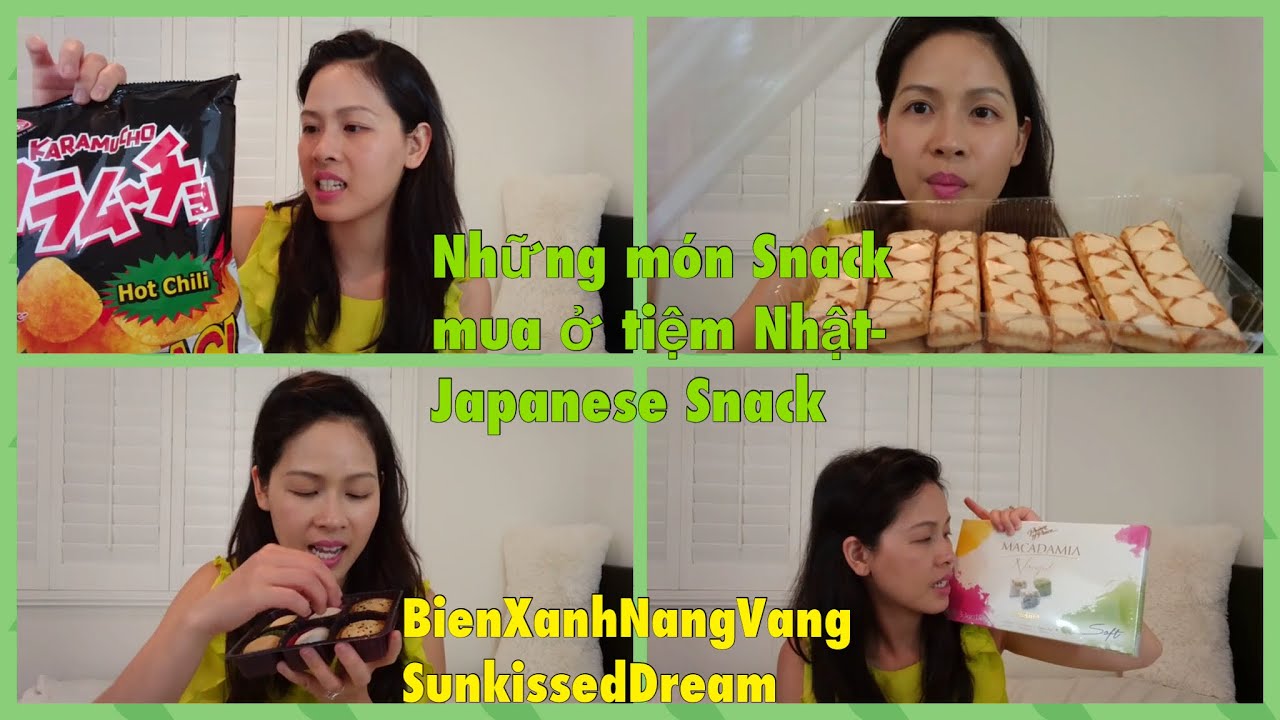 Những món ăn vặt Mỹ: Những món Snack mua ở tiệm Nhật-Japanese Snack-NangVang