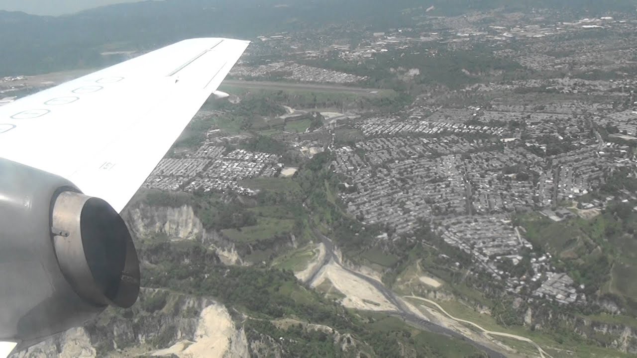 3D: Landing at Ilopango international airport, El Salvador