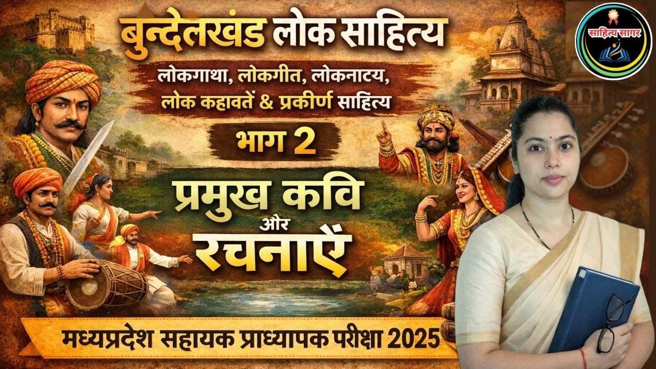 बुंदेलखंड लोकसाहित्य,लोकगाथा,लोकगीत,लोकनाट्य,कहावतें & प्रकीर्ण साहित्य,भाग 2, प्रमुख कवि और रचनाएँ