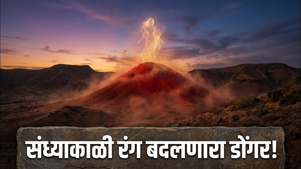 संध्याकाळी रंग बदलणारा डोंगर | महाराष्ट्रातील गूढ शक्तीस्थळ 🔱