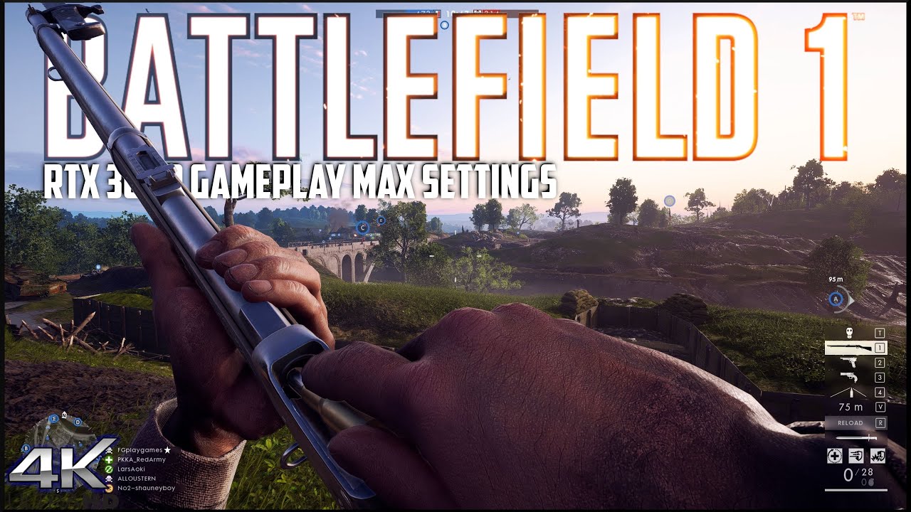Battlefield 1 | RTX 3090 | Max Settings | Martini Henry Gameplay | 4K