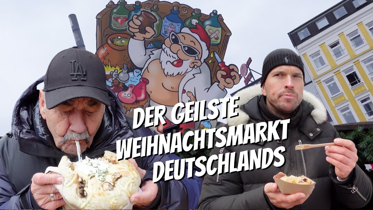Wir essen alles auf dem WEIHNACHTSMARKT 🎅🏽🎄🤤