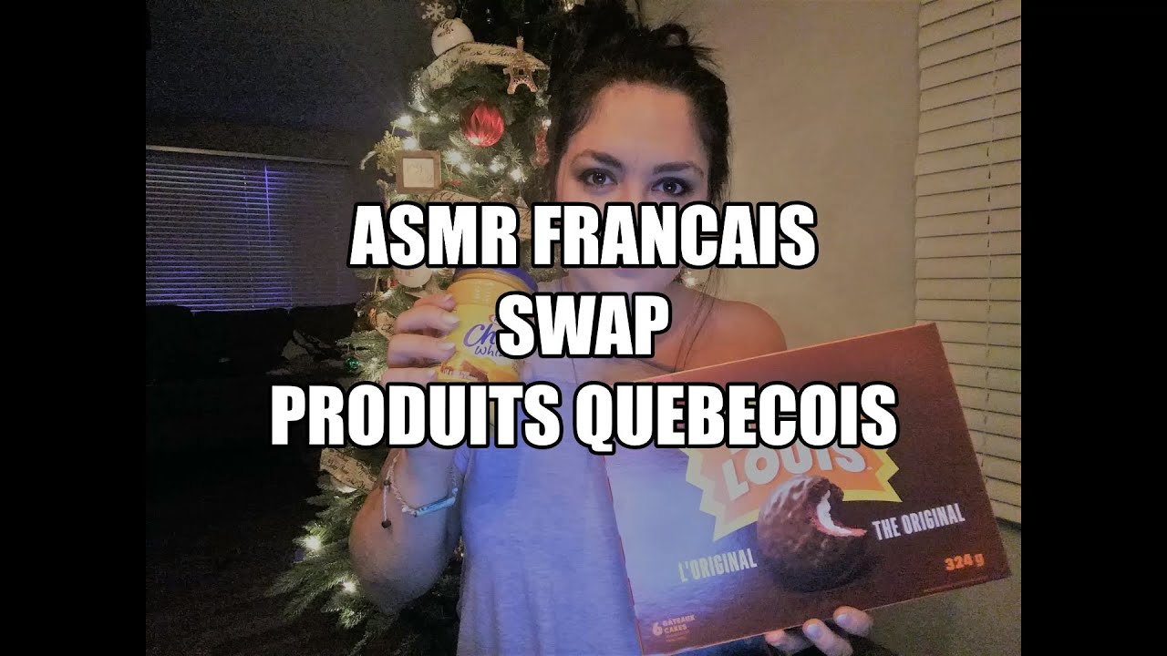 ASMR FRANÇAIS SWAP DE NOËL PRODUIT QUÉBÉCOIS  MULTI DÉCLENCHEUR TAPPING CRINKLE