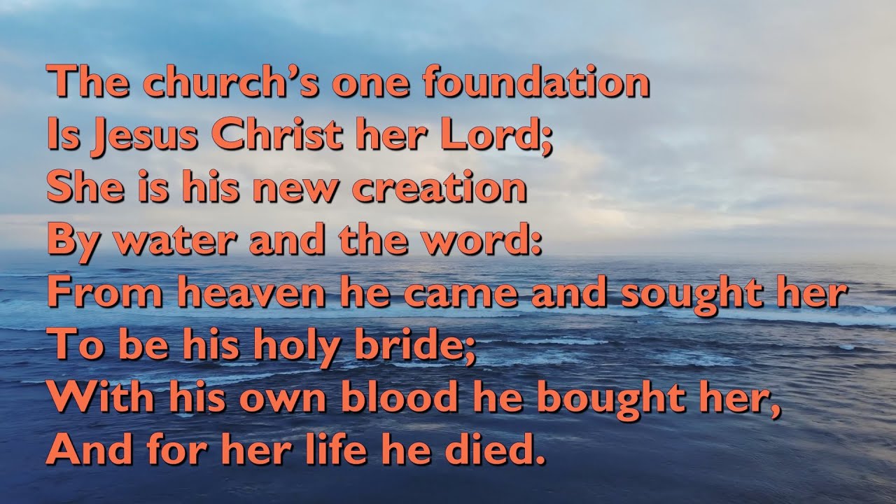 The Church's One Foundation (Tune: Aurelia - 5vv) [with lyrics for congregations]