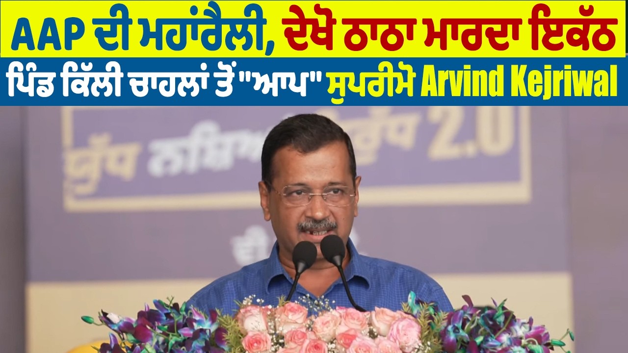 AAP ਦੀ ਮਹਾਂਰੈਲੀ,ਦੇਖੋ ਠਾਠਾ ਮਾਰਦਾ ਇਕੱਠ,ਪਿੰਡ ਕਿੱਲੀ ਚਾਹਲਾਂ ਤੋਂ 