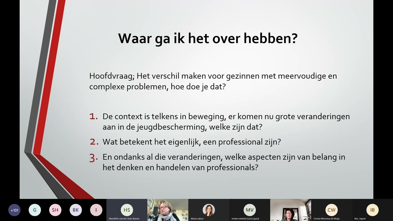 Webinar 'Het verschil maken voor gezinnen met meervoudige en complexe problemen'