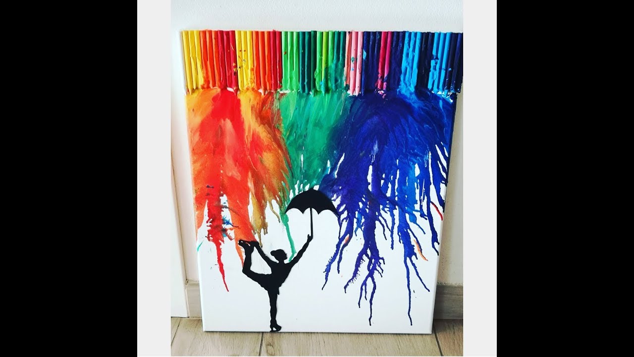 DIY | QUADRO CON PASTELLI A CERA SCIOLTI