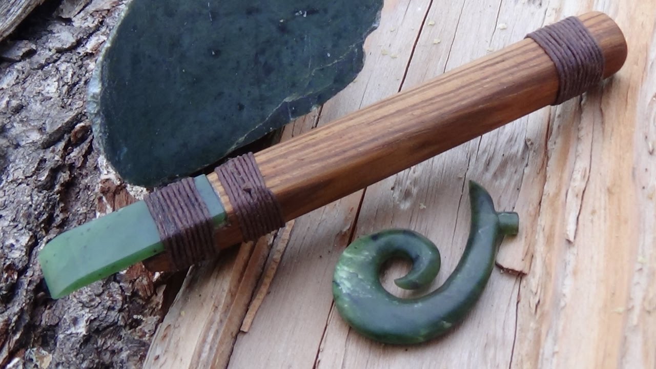 Making a Whao - Maori Style Carving Chisel Made of Jade