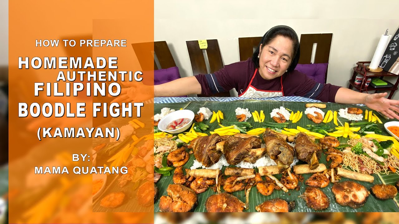 How to Prepare Homemade Authentic Filipino  Boodle Fight ( Kamayan)