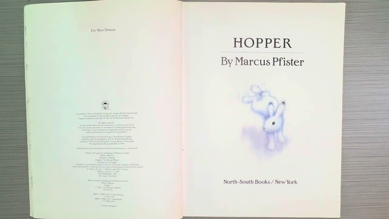 Hopper by Marcus Pfister for Scholastic is a read aloud for kids at Easter.