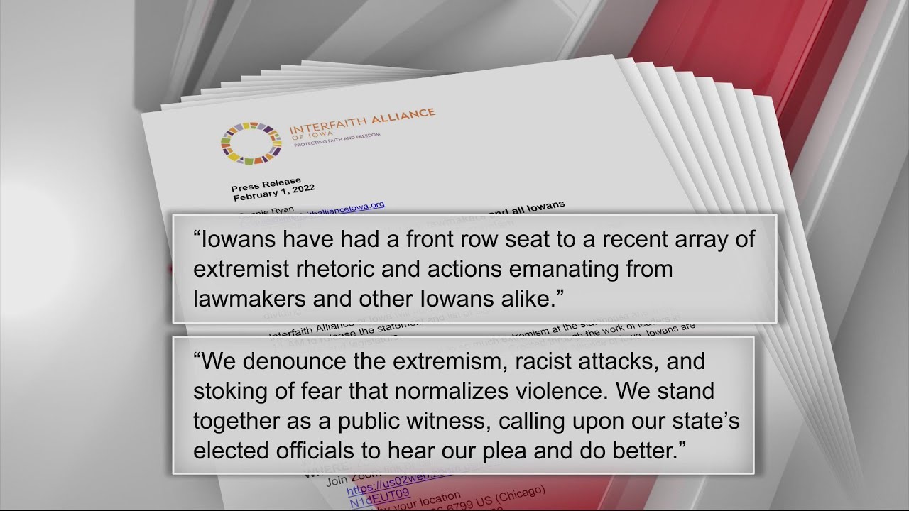 'Do better': Letter pleads to Iowa's lawmakers to end extremist rhetoric