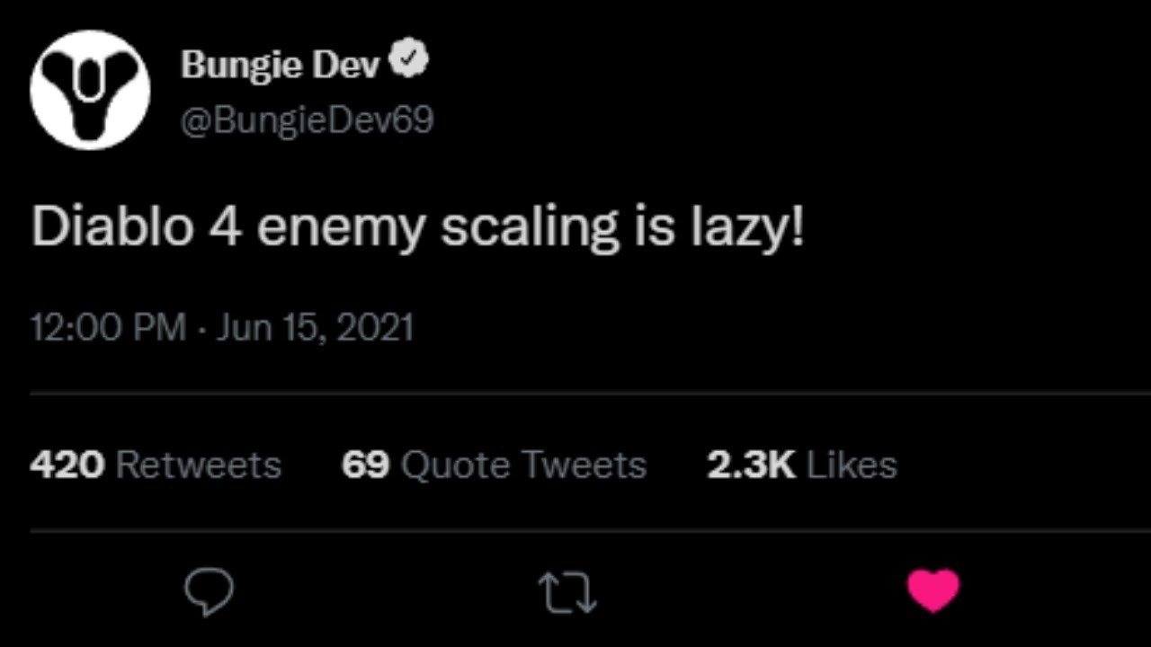 BUNGIE DEV CALLS DIABLO 4 &ldquo;LAZY&rdquo;