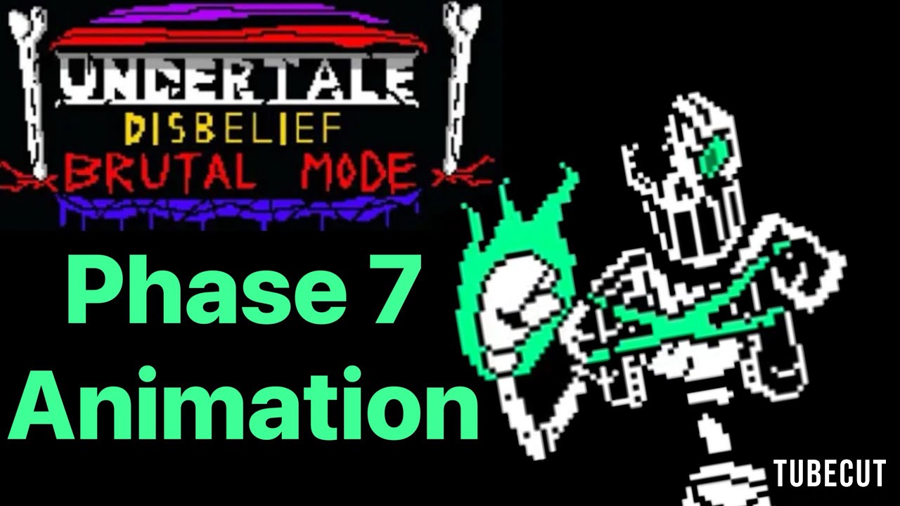 Disbelief Papyrus Brutal mode phase 7 animation (Undertale disbelief master mode)