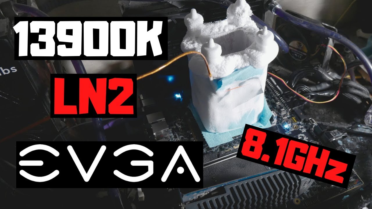 Процессор Intel 13900K и материнская плата Z790: первый раз на жидком азоте &mdash; разгон до 8,1 ГГц.