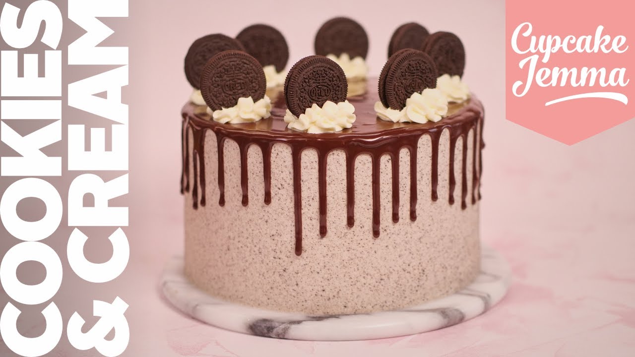 The Ultimate Cookies & Cream Chocolate Layer Cake Recipe | Cupcake Jemma