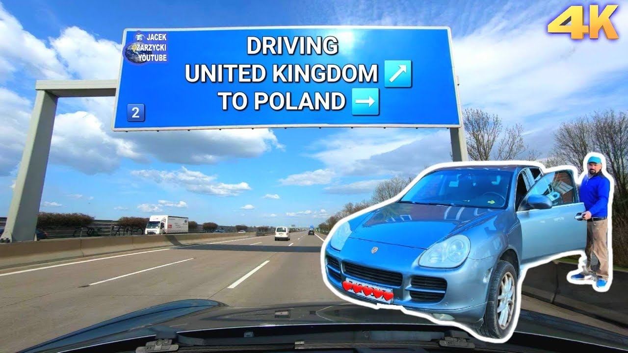 DRIVING FROM UNITED KINGDOM TO POLAND  4K