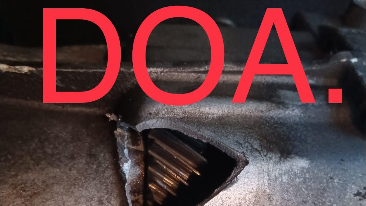 Fixing a bmw transmission with a hole in the case