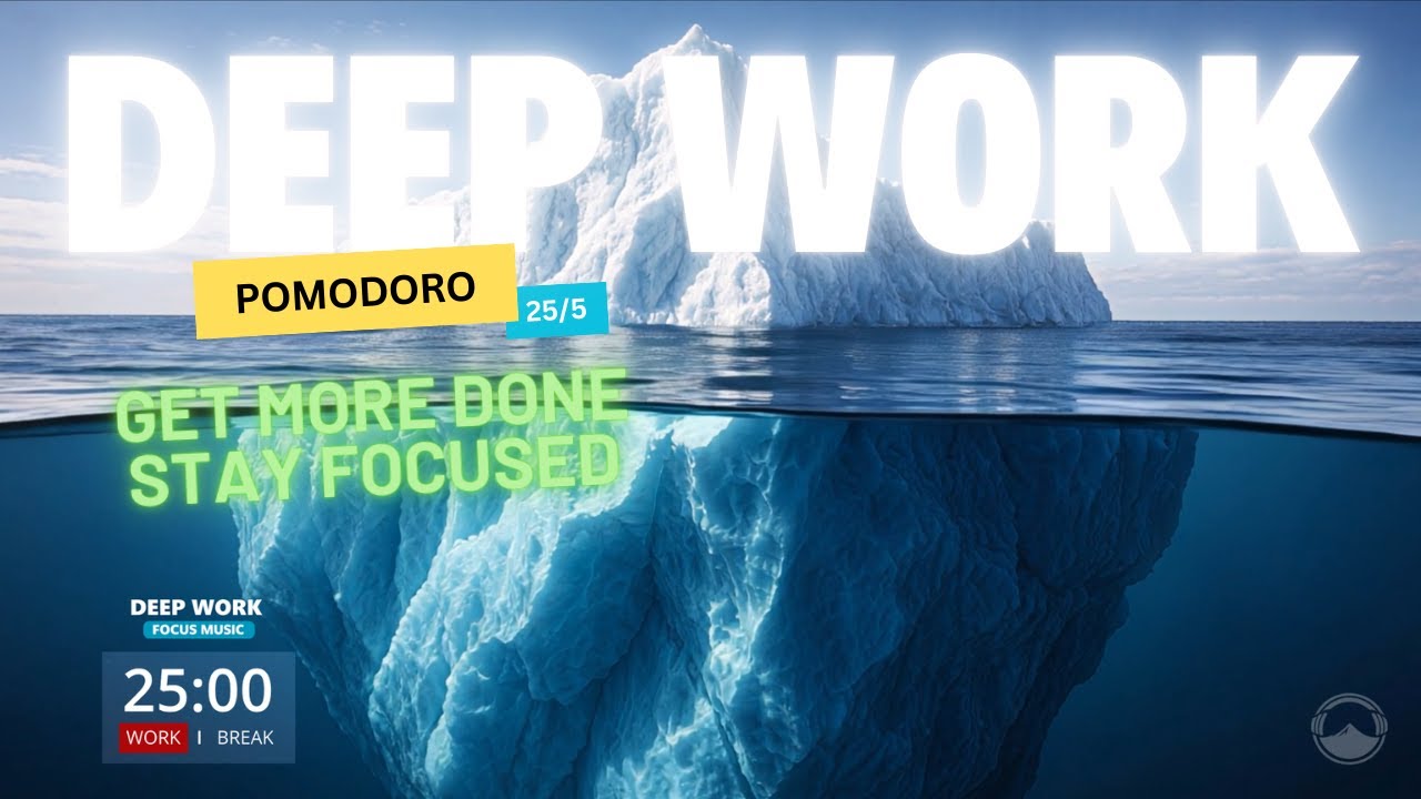 Glacial Silence - Deep Work Music for Maximum Focus & Flow | Pomodoro Focus (No Distractions)