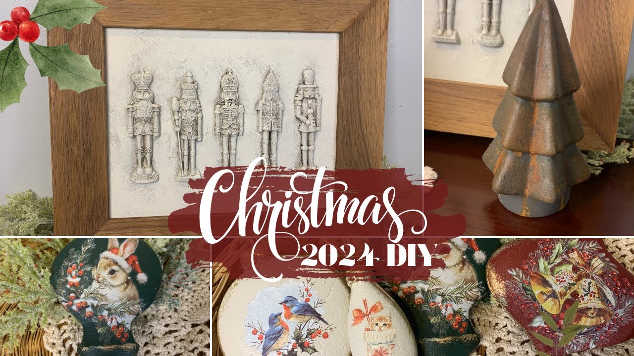 NEW Christmas Flips 2024- Using Moulds, Transfers, & Patina Paints