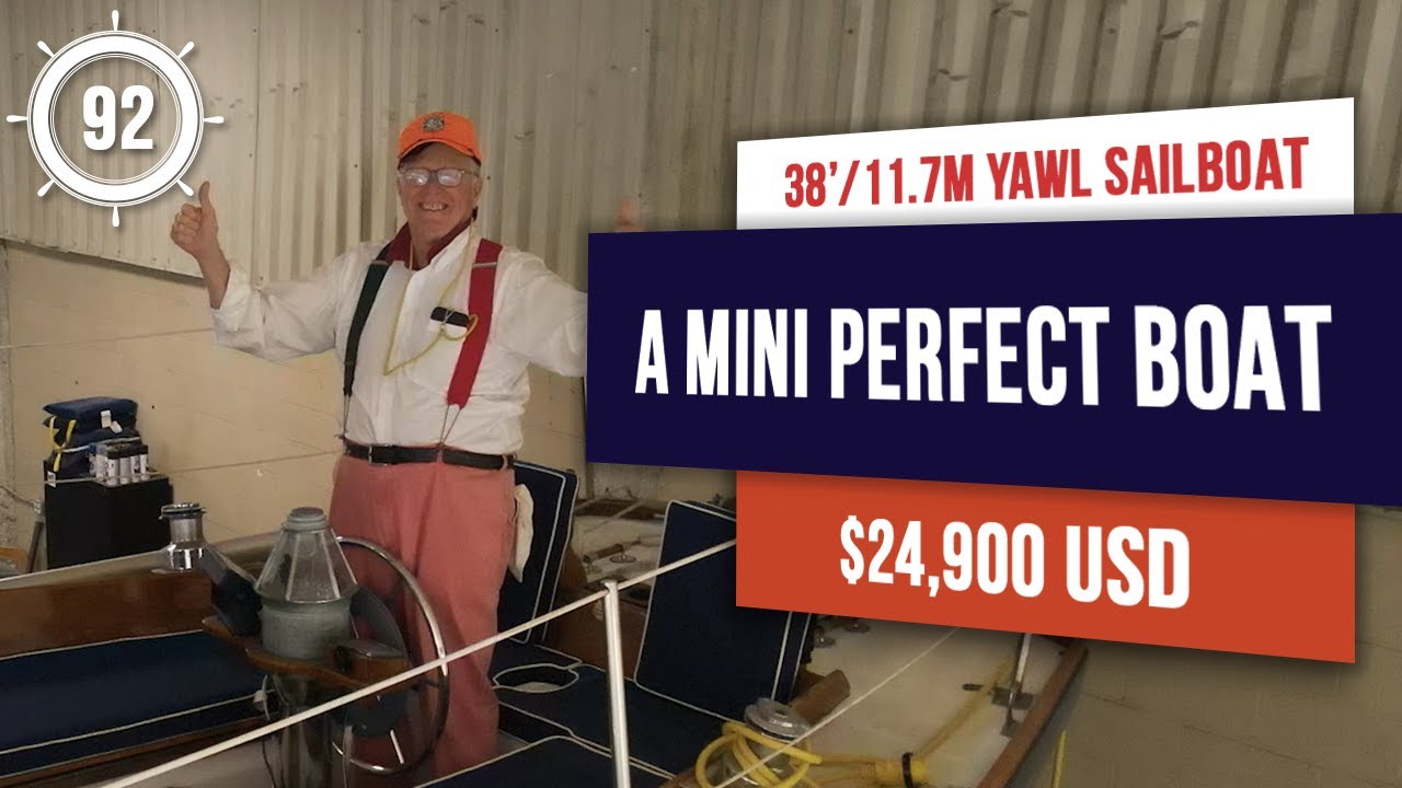 $24,900 A MINI PB!! 38' Lecomte Northeast 38 Sailboat for sale EP 92 #sailboatforsale #sailboattour