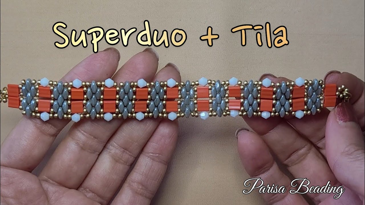 DIY Tila and Superduo beaded bracelet 👌PandaHall Selected
