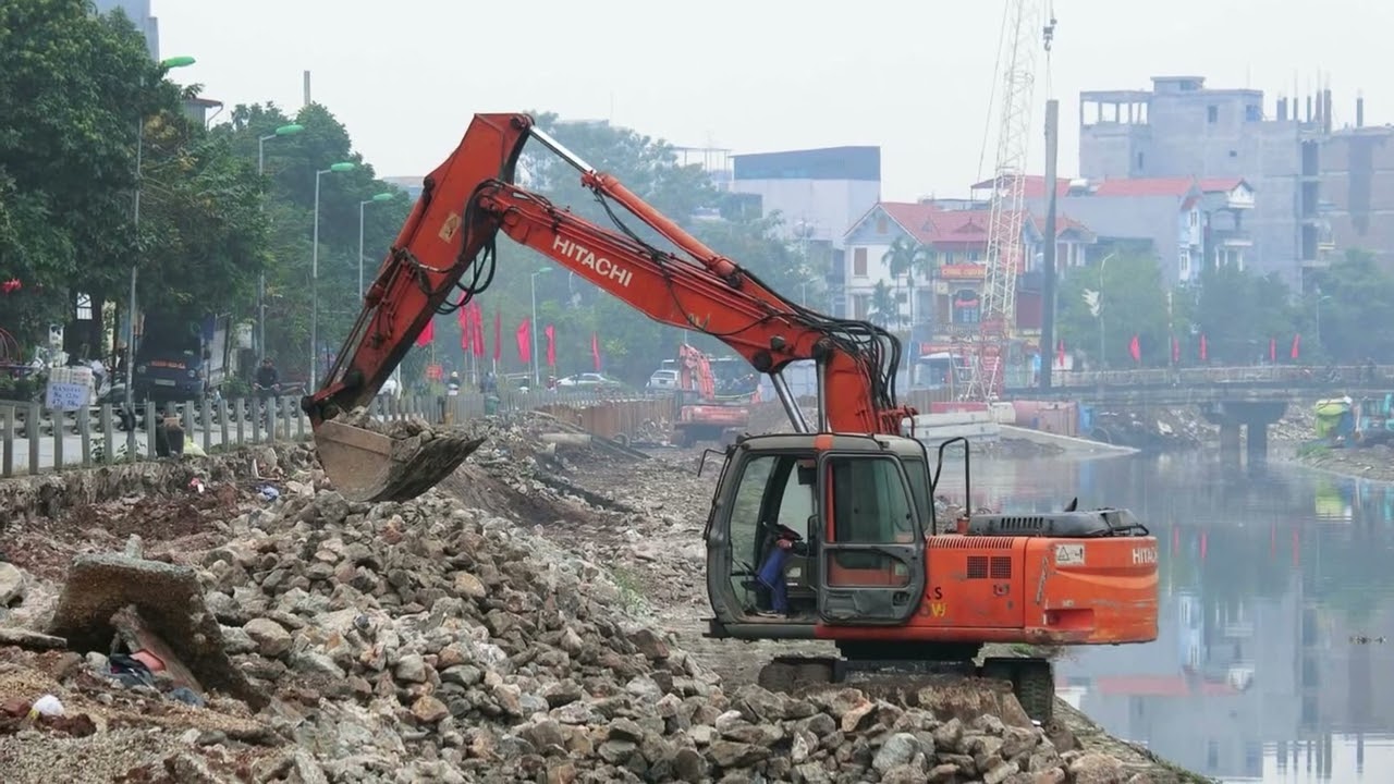 Cập nhật nhanh hình ảnh cải tạo hạ lưu sông Kim Ngưu kết nối sông Tô Lịch!