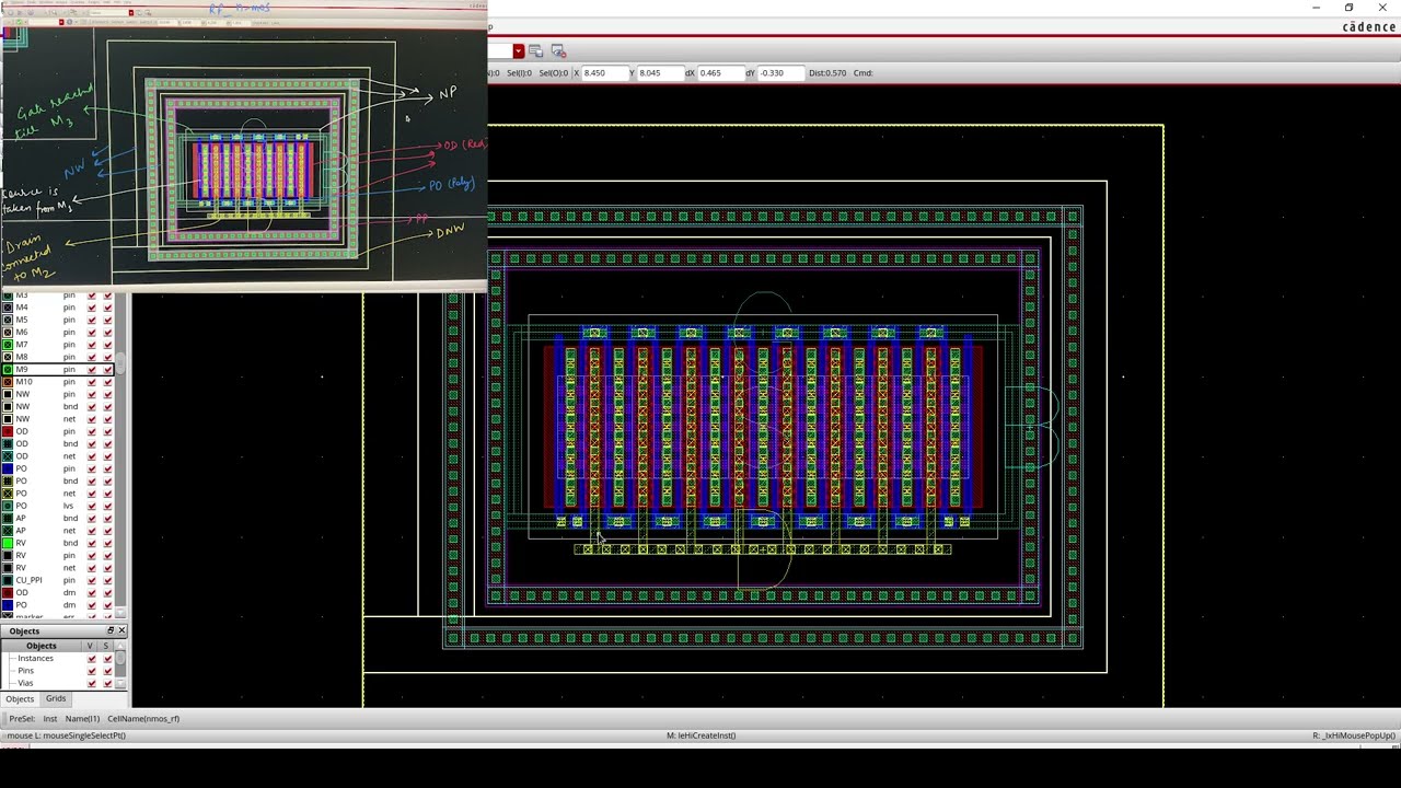 Cadence-14: Basics of Layout Design and Debugging | Calibre Cadence Layout Rules 4 Error free design